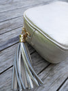 Cross Body Leather Bag Gold