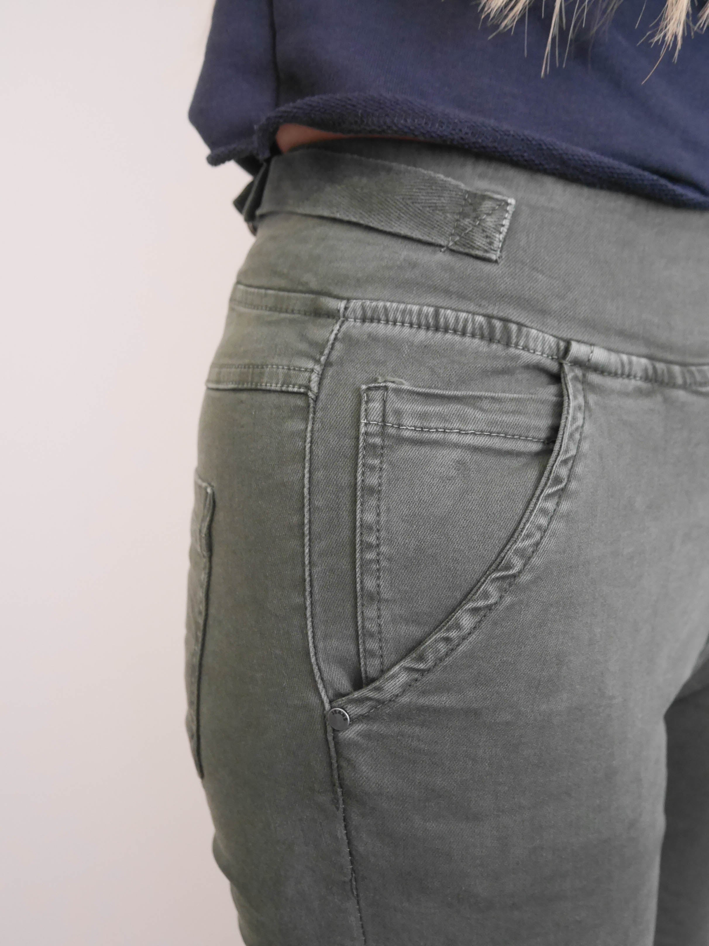 Melly Co Forest Green Drawstring Jeans Joggers No1 George Street