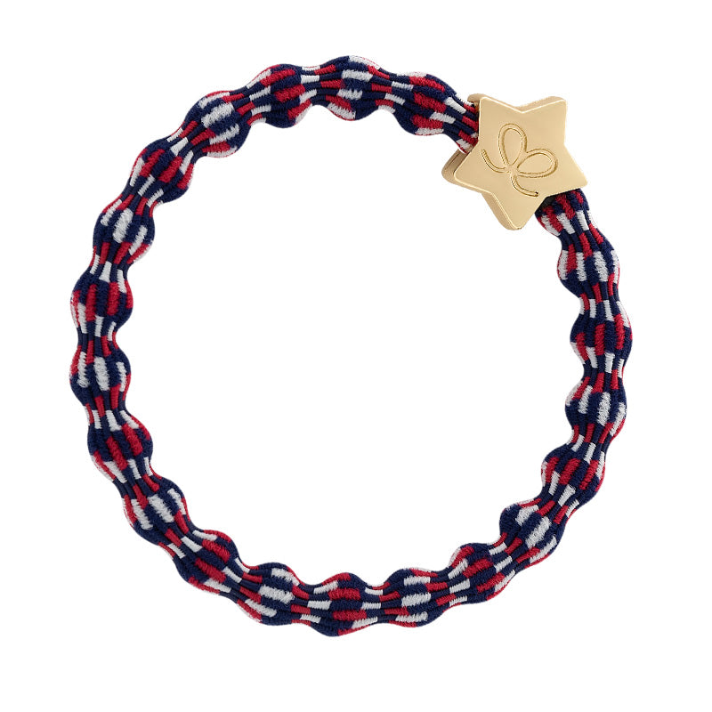 Gold Star Red White & Blue Hair Band