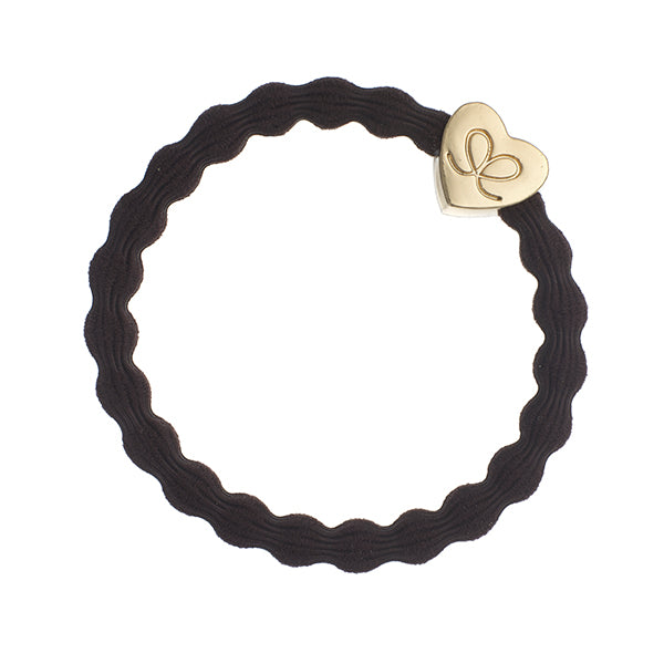 Gold Heart Chocolate Charm Hair Band