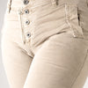Melly & Co Fawn 4 Button Hole Detail Jeans