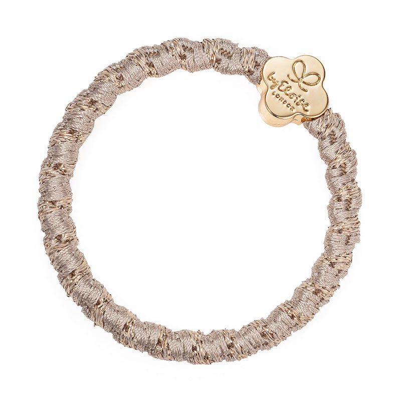 Woven Gold Quatrefoil Blonde Charm Hair Band