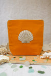 Golden Velvet Seashell Make-Up Bag