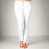 Melly & Co White 4 Button Hole Detail Jeans