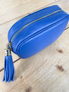 Cross Body Leather Bag Royal Blue