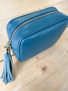 Cross Body Leather Bag Teal