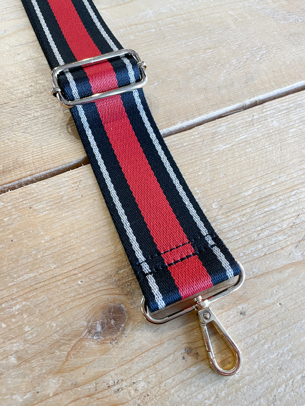 Red & Black Stripe Strap
