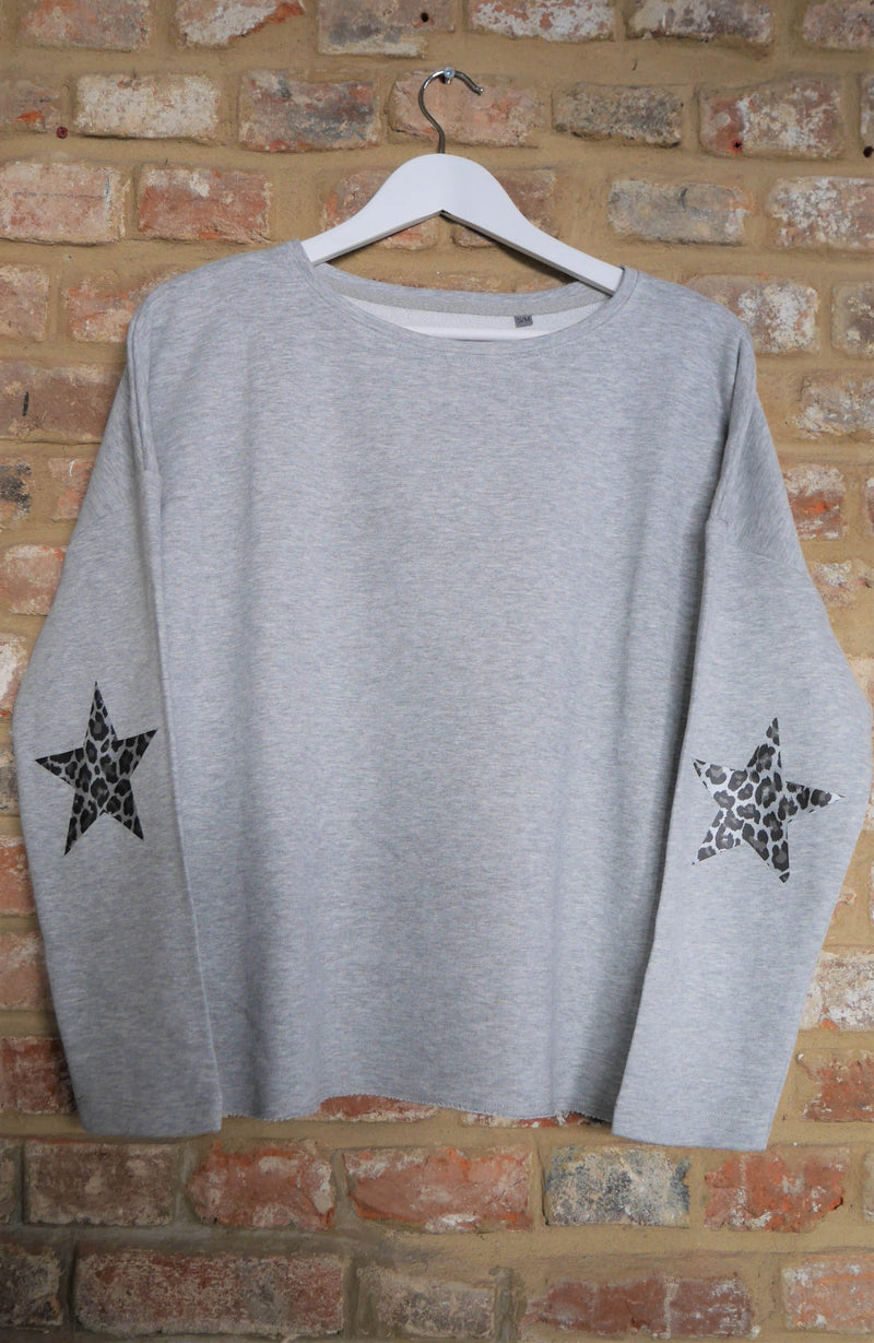 Grey Leopard Elbow Star