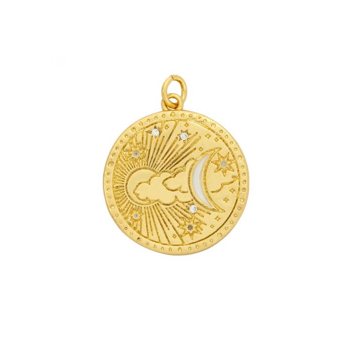 Ashiana Sky Coin Charm Gold
