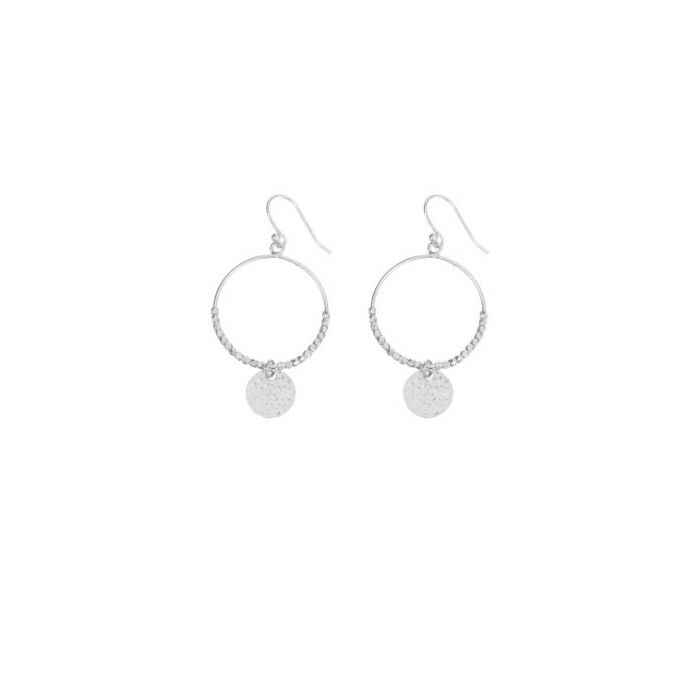 Ashiana Dominique Mini Hoop Earrings Silver